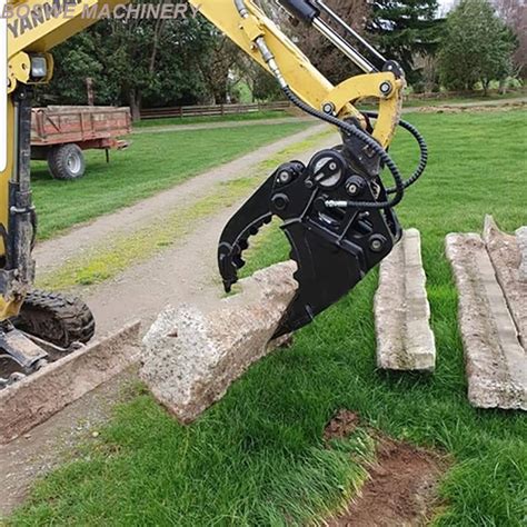 mini digger grabs|fixed thumb for mini excavator.